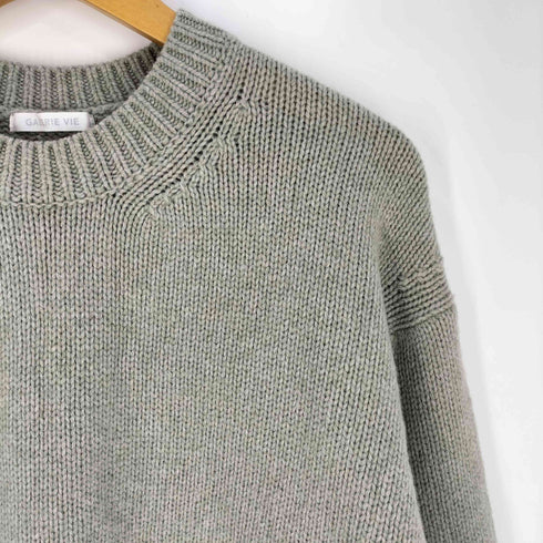 ギャルリーヴィー GALERIE VIE 23AW ファインウール クルーネックプルオーバー レディース import:S