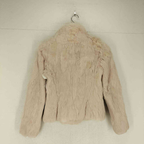 prideglide rabbit fur ラビットファーダブルライダースジャケット レディース 36
