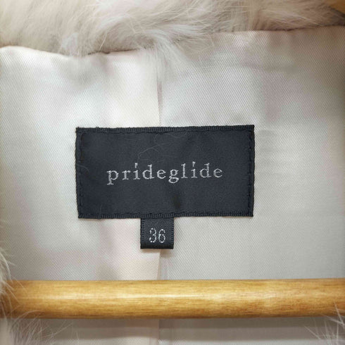 prideglide rabbit fur ラビットファーダブルライダースジャケット レディース 36
