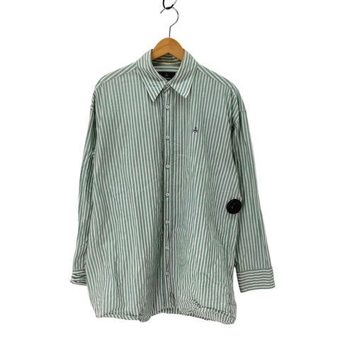ヴィヴィアンウエストウッドマン Vivienne Westwood MAN オーブ刺繍 ストライプ柄 コットン L/S レギュラーカラー シャツ メンズ