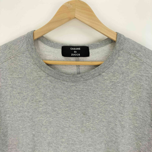 カバンドズッカ CABANE de ZUCCa 裏地パイル ラグランスリーブ スウェット Tシャツ レディース JPN:M