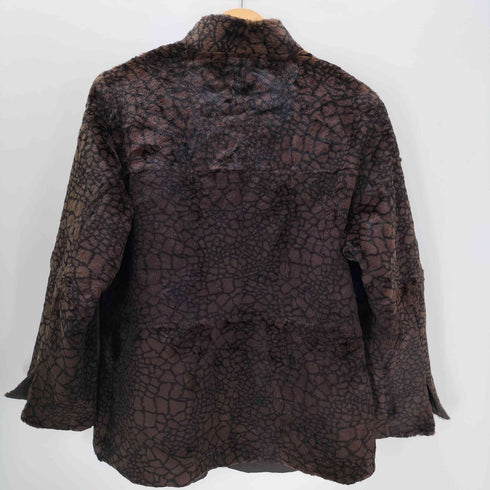 Real Fur 100% Mouton Reversible Long Leopard Coat リアルファー 100% リバーシブル ムートン ロング レオパード コート レディース