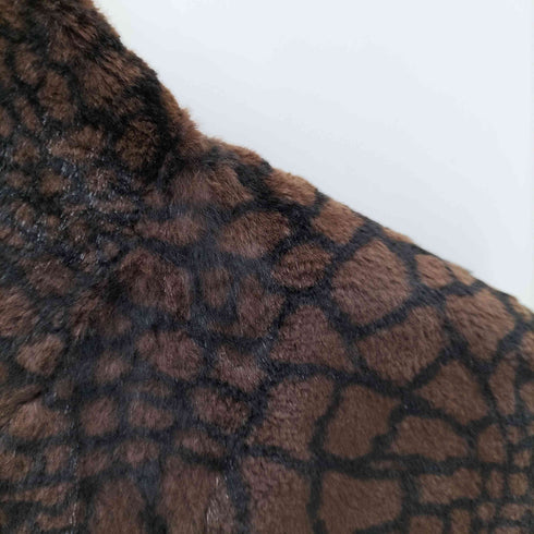 Real Fur 100% Mouton Reversible Long Leopard Coat リアルファー 100% リバーシブル ムートン ロング レオパード コート レディース