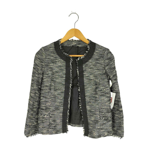 アナイ ANAYI ラメツイード ノーカラージャケット レディース JPN:38