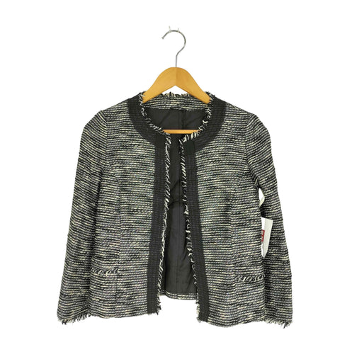 アナイ ANAYI ラメツイード ノーカラージャケット レディース JPN:38