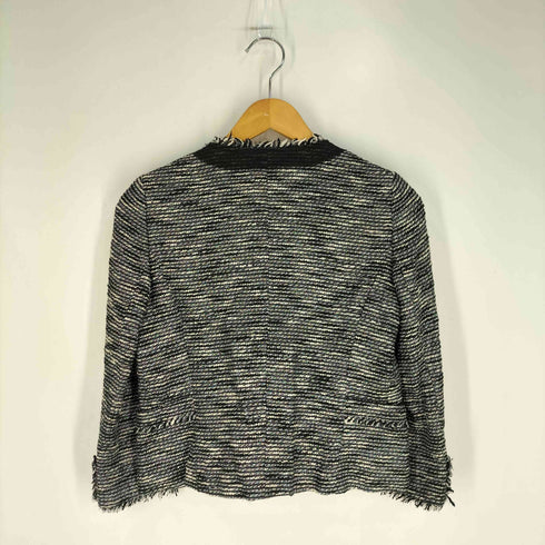 アナイ ANAYI ラメツイード ノーカラージャケット レディース JPN:38