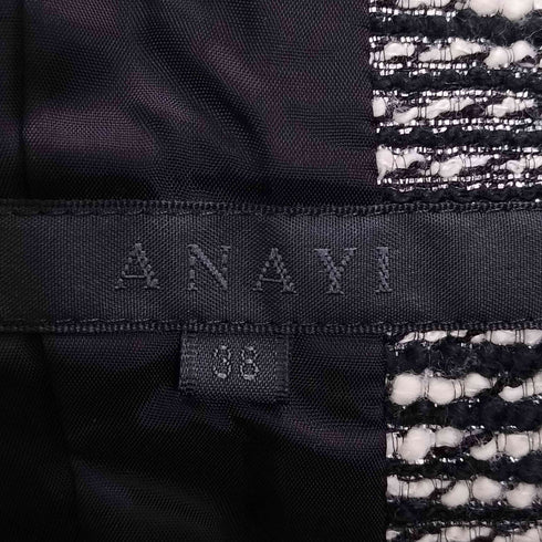 アナイ ANAYI ラメツイード ノーカラージャケット レディース JPN:38