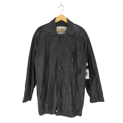 ハラジュクマザー HARAJUKU MOTHER lamb leather ラムレザーカーコート メンズ L