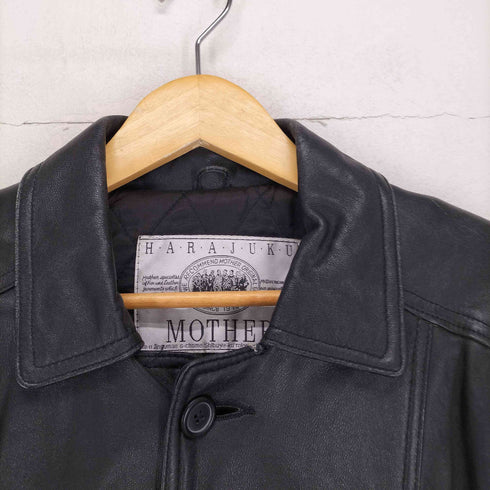 ハラジュクマザー HARAJUKU MOTHER lamb leather ラムレザーカーコート メンズ L
