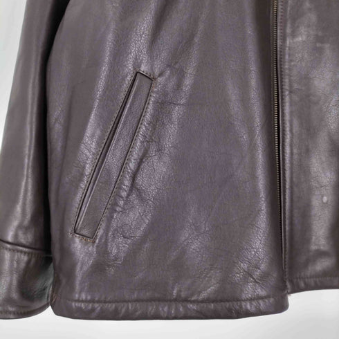 LA MARTINA POLO 裏地キルティング レザー スポーツジャケット メンズ import:M