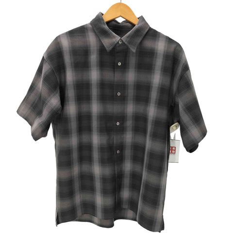 クレイル CLEL TR Loose Half Sleeve Regular Collor Shirt TR ルーズ半袖 レギュラーカラー シャツ オンブレチェック メンズ JPN:XS