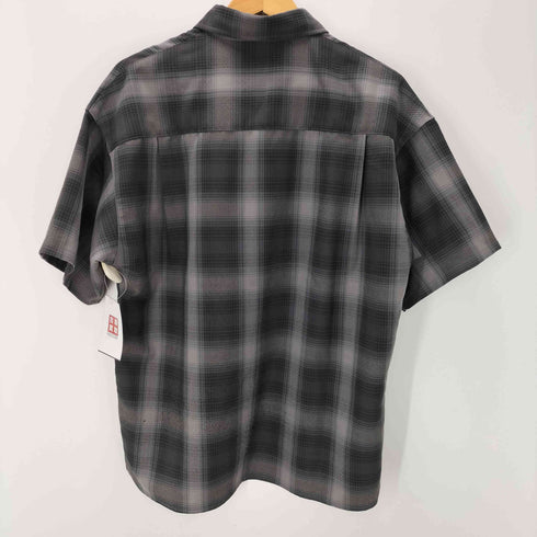 クレイル CLEL TR Loose Half Sleeve Regular Collor Shirt TR ルーズ半袖 レギュラーカラー シャツ オンブレチェック メンズ JPN:XS