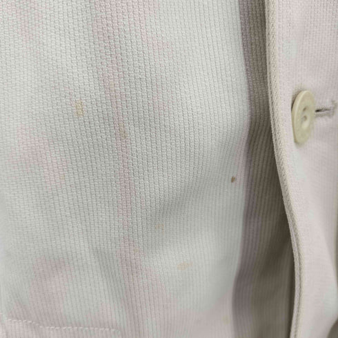 マドモアゼルノンノン mademoiselle NON NON SPORTS 裏地ストライプ ワッペンデザイン ワークコート メンズ