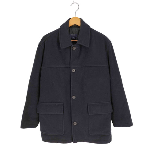 ブルックス BROOKS 00s SPORT カシミヤ混 ステンカラーコート メンズ import:S