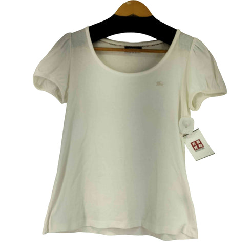 バーバリーロンドン BURBERRY LONDON ノバチェック切り替え S/S Tシャツ レディース DE:38