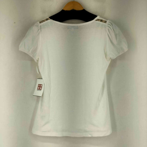 バーバリーロンドン BURBERRY LONDON ノバチェック切り替え S/S Tシャツ レディース DE:38