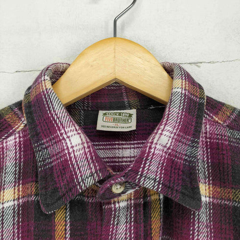 ファイブブラザー FIVE BROTHER 90s ヘビーネルシャツ メンズ XL