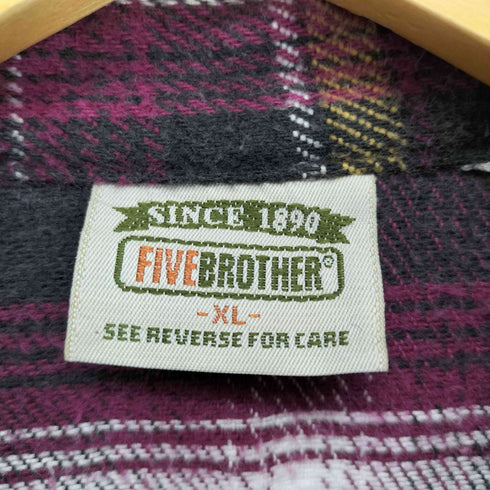 ファイブブラザー FIVE BROTHER 90s ヘビーネルシャツ メンズ XL