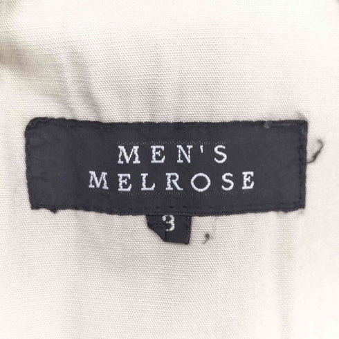 メンズメルローズ MENS MELROSE 3B デニム カバーオール テーラードジャケット メンズ