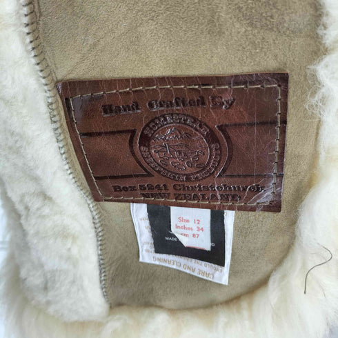 カンタベリーオブニュージーランド CANTERBURY OF NEW ZEALAND リアルムートン シープスキン ファージャケット レディース 12