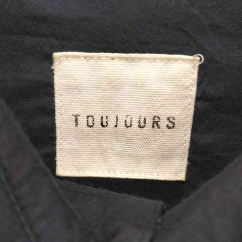 トゥージュー TOUJOURS 丸襟 コットンシルク L/Sシャツ レディース JPN:1
