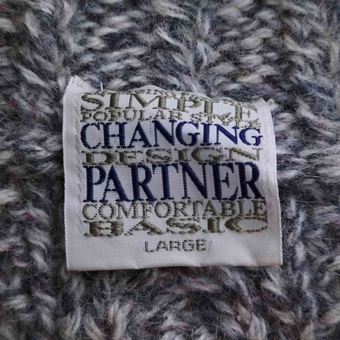 CHANGING PRTNER ニットカーディガン メンズ import:L