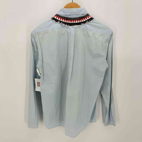 ディガウェル DIGAWEL アンゴラ 異素材切替 フリンジデザイン L/S シャツ メンズ JPN:1