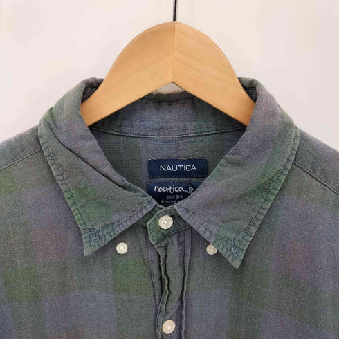 ノーティカ NAUTICA Sulfur Dyed Madras Shirt サルファーダイ マドラスチェックシャツ メンズ import:L