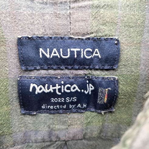 ノーティカ NAUTICA Sulfur Dyed Madras Shirt サルファーダイ マドラスチェックシャツ メンズ import:L