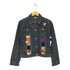 ヤックパック YAK PAK Japanese pattern 和柄パッチワークデザイン デニムジャケット Y2K レディース import:M