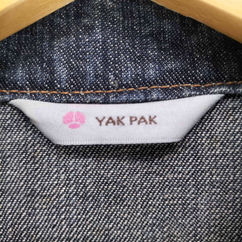 ヤックパック YAK PAK Japanese pattern 和柄パッチワークデザイン デニムジャケット Y2K レディース import:M