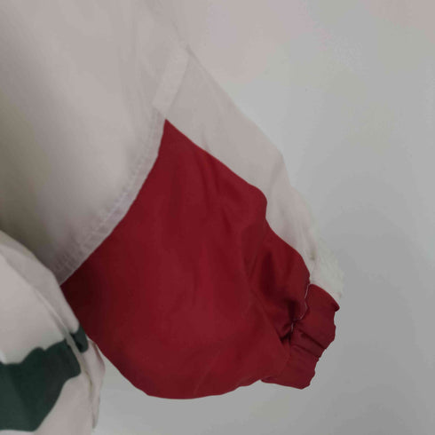 LIMITED EDITION LTD 90S USA製 熊 ベアー アニマル 両面プリント ナイロン スウィングトップ ブルゾン ジャケット メンズ import:L