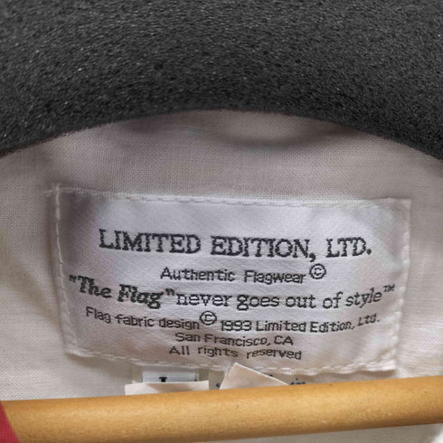 LIMITED EDITION LTD 90S USA製 熊 ベアー アニマル 両面プリント ナイロン スウィングトップ ブルゾン ジャケット メンズ import:L