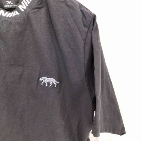 マタンアヴニール MATIN AVENIR ワンポイント刺繍 モックネックS/Sカットソー メンズ JPN:XL