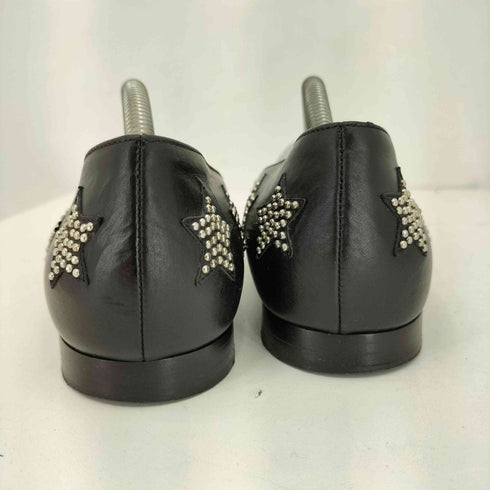 サンローラン Saint Laurent ポインテッドトゥ スタースタッズパンプス レディース 38