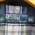 ポロバイラルフローレン Polo by RALPH LAUREN 90S ポニー 刺繍 裏地マドラスチェック コットン ハリントン ジャケット スウィングトップ ブルゾン ベル型 TALON ジップ メンズ import:S
