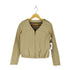 SPB pig leather エポレット付き ノーカラーレザージャケット レディース import:M