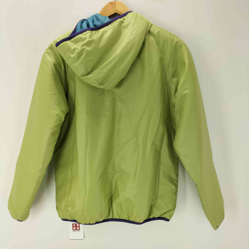 ナイキ NIKE 00S 08AW グレータグ スウッシュ プリント パイピング 中綿 フーデッド パファー ブルゾン ジャケット レディース import:L