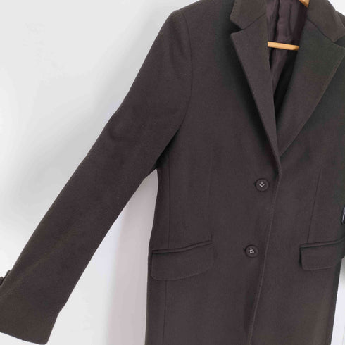 OF FICINE GENERALE カシミヤ混 2B ロング チェスター コート レディース 34