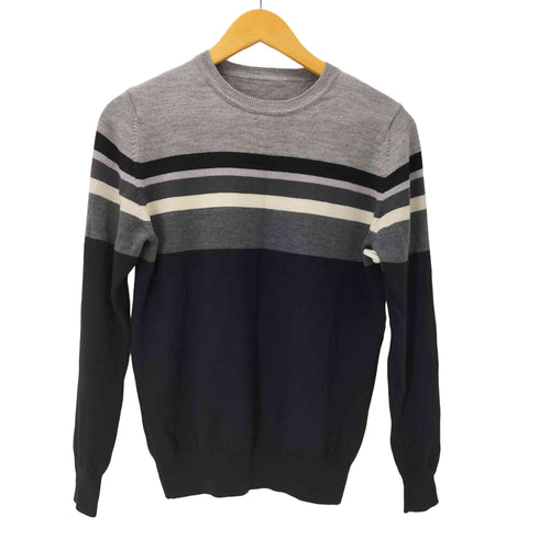 ユニフォームエクスペリメント uniform experiment 15AW マルチボーダー ウール ニット セーター メンズ