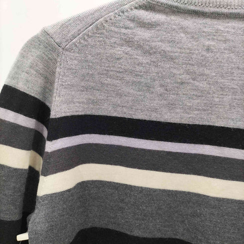 ユニフォームエクスペリメント uniform experiment 15AW マルチボーダー ウール ニット セーター メンズ