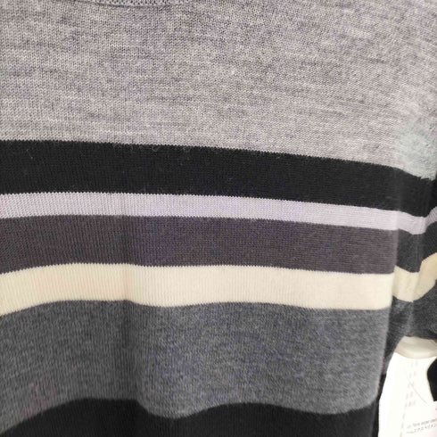 ユニフォームエクスペリメント uniform experiment 15AW マルチボーダー ウール ニット セーター メンズ