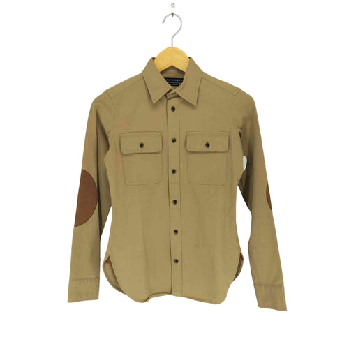 ラルフローレン RALPH LAUREN レザーエルボーパッチ L/Sシャツ レディース JPN:2
