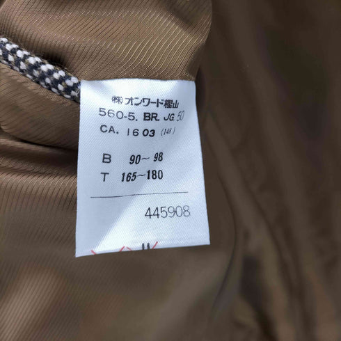 ジャンポールゴルチエオム Jean Paul GAULTIER HOMME 90-00S シルク混 ツイード ストライプ 4B テーラード ジャケット メンズ EUR:50