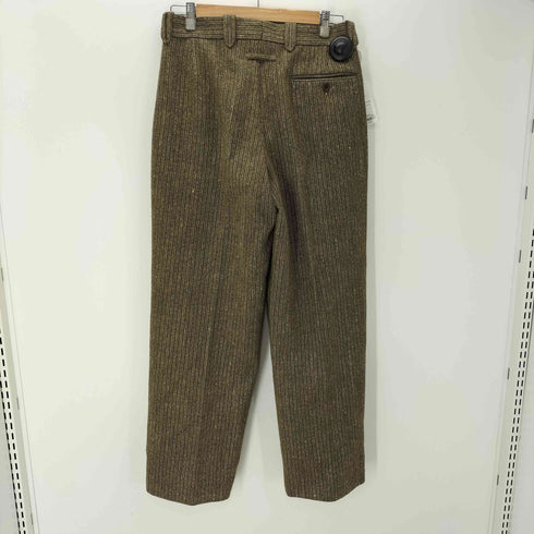 ジャンポールゴルチエオム Jean Paul GAULTIER HOMME 90-00S シルク混 ツイード ストライプ ワイド スラックス パンツ メンズ 48