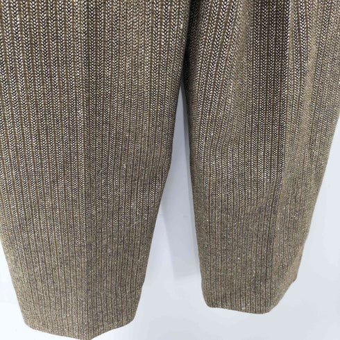 ジャンポールゴルチエオム Jean Paul GAULTIER HOMME 90-00S シルク混 ツイード ストライプ ワイド スラックス パンツ メンズ 48