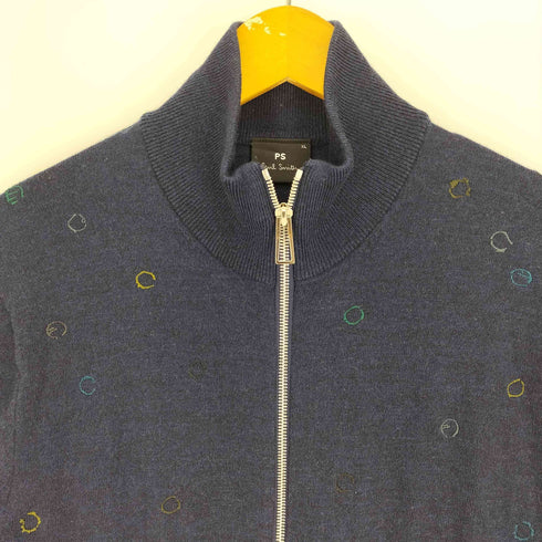ピーエスポールスミス PS Paul Smith 水玉刺繍 ドットドライバーズニット レディース JPN:XL