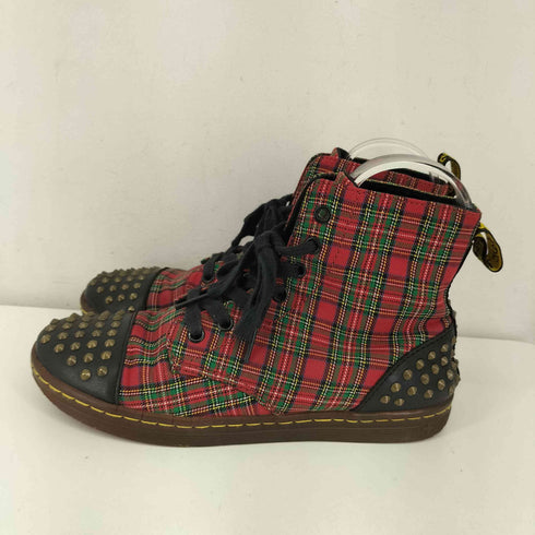 ドクターマーチン Dr.Martens チェック柄 スタッズ ハイカットブーツ レディース EUR:39