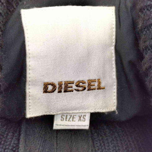 ディーゼル DIESEL ニットドッキングナイロンライダースジャケット レディース import:XS