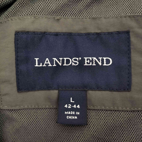 ランズエンド LANDS END 16AW 裏地メッシュ パッカブルフード デザインポケット ナイロン マウンテン パーカー ジャケット メンズ import:L